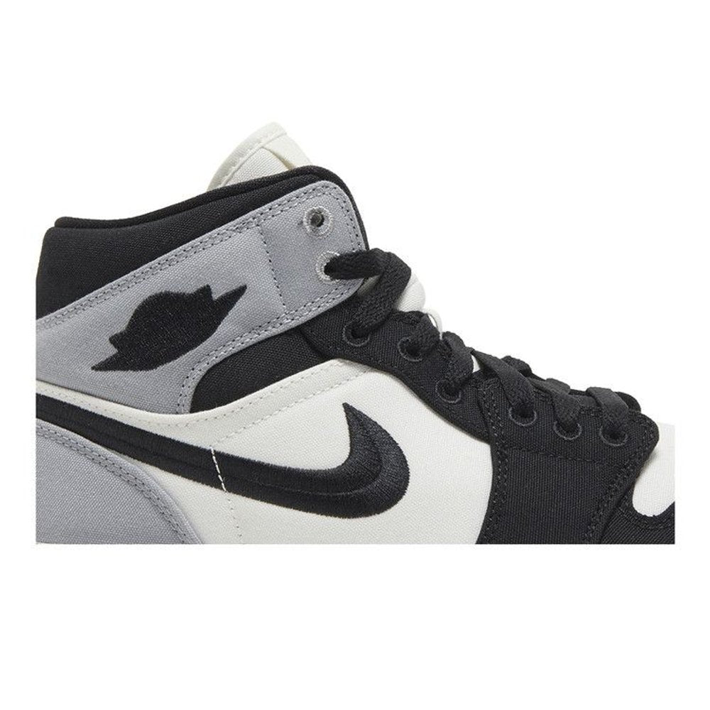 Wmns Air Jordan 1 Mid SE 'Light Steel Grey Canvas' – detail | Purekickz
