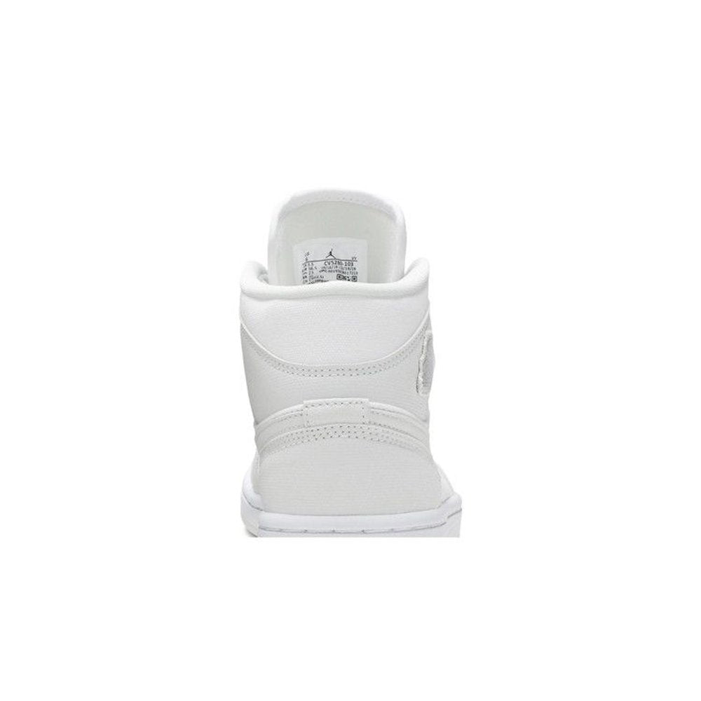 Wmns Air Jordan 1 Mid 'Spruce Aura' – detail materiálu | Purekickz