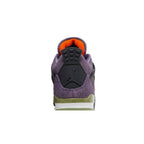 Wmns Air Jordan 4 Retro Canyon Purple – detail materiálu | Purekickz