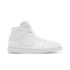 Air Jordan Mid Triple White (2022) (W) – boční pohled | Purekickz